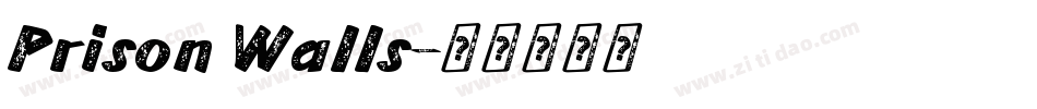 Prison Walls字体转换